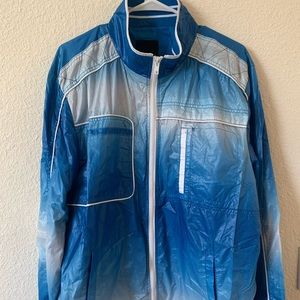 Bar III Blue and White 80s Style Jacket